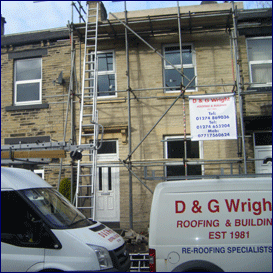 Scaffold erected